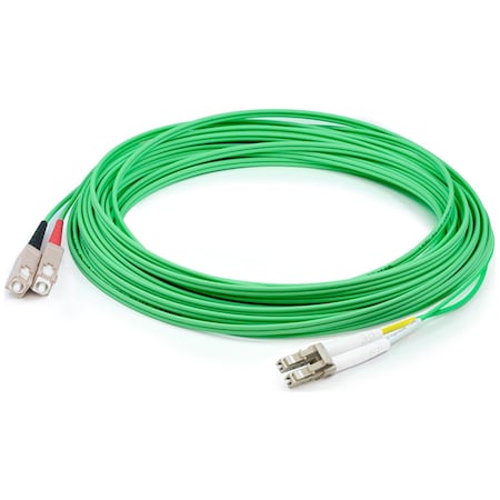 This Is A 30M Lc (Male) To Sc (Male) Yellow Duplex Riser-Rated Fiber